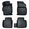 Πατάκια Σκαφάκια 3D Από Λάστιχο TPE Για Peugeot 301 2012-/Citroen C-Εlysee 2012- Rizline 4 Τεμάχια Μαύρα