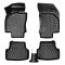 Πατάκια Σκαφάκια 3D Από Λάστιχο TPE Για VW Golf 7 VII/T-Roc/Leon 5F / Seat Ibiza 6J/ Audi A3 8V/Audi Q2/Skoda Karoq Rizline 4 Τεμάχια Μαύρα