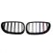 Καρδιές Μάσκας Για Bmw 5 E60 03-11 M4 Look Με Διπλή Γρίλια Tri-color / Μαύρο Γυαλιστερό 2 Τεμάχια