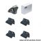 Πόδια / Άκρα Για Μπάρες Οροφής CRUZ Optiplus Rail FIX 936-506 Για Hyundai ix35 10+ / Kia Sportage 11-16 Με Ενσωματωμένο Railing Σετ 4 Τεμάχια