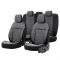 Καλύμματα Αυτοκινήτου Otom Reflective Design Universal Jacquard / Rachel / Δερματίνη Σετ Εμπρός / Πίσω 11 Τεμαχίων Μαύρο - Σκούρο Γκρι RFL-2603