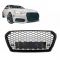 Μάσκα Για Audi A4 B9 16-19 RS4 Look Κυψελωτή Γυαλιστερό Μαύρο 1 Τεμάχιο