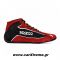 Sparco Slalom+ Fabric and Suede Αγωνιστικά Παπούτσια Κόκκινο / Μαύρο