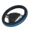 Κάλυμμα Τιμονιού Αυτοκινήτου Otom Easy-Fit Δερματίνη Μαύρο - Μπλε Medium 37-39cm F-58