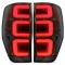 Πισινά Φανάρια Set Για Ford Ranger T6 T7 T8 12-20 Led Bar Dynamic Black Full Led