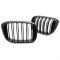 Καρδιές Μάσκας Για Bmw Χ3 G01 17-21 Χ4 G02 Sport Look Με Διπλή Γρίλια Μαύρο Γυαλιστερό Με 6 Γρίλιες 2 Τεμάχια