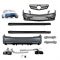 Body Kit Για Mercedes-Benz C-Class W204 07-14 C63 Facelift Amg Look Black Edition Με Μάσκα & Μπούκες Εξάτμισης