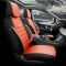 Καλύμματα Αυτοκινήτου Otom Pro Design Universal Βαμβακερό Ύφασμα Rachel / Δερματίνη Σετ Εμπρός / Πίσω 11 Τεμαχίων Μαύρο / Καμηλό PRO-106
