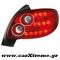 Φανάρι Πίσω Red Crystal Led Peugeot 206 98-09